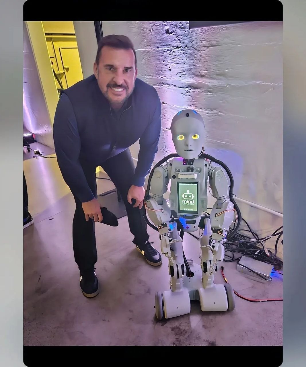 Bill Inman with Sophia the Robot
